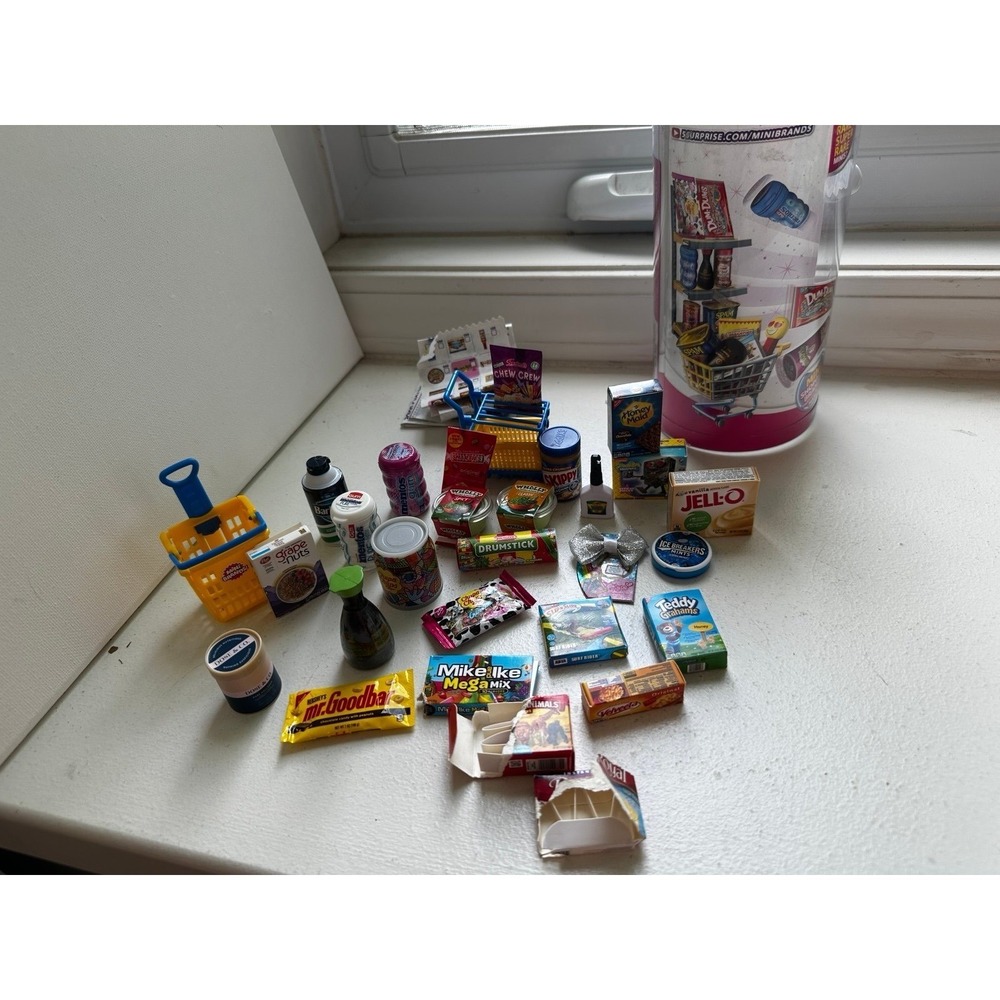 Lot - collection of ZURU Surprise Mini Brands miniature food dollhouse